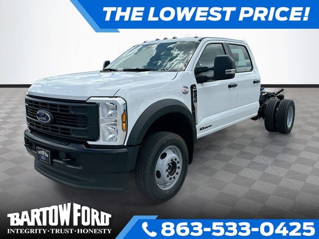 2026 Ford F-450SD XL DRW in Oxford White — front three-quarter view