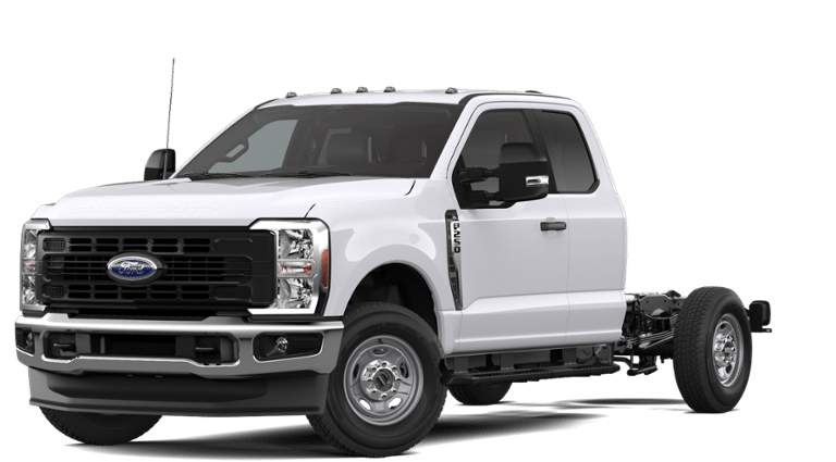 2026 Ford F-250SD XL 4WD SUPER CAB in Oxford White — front three-quarter view