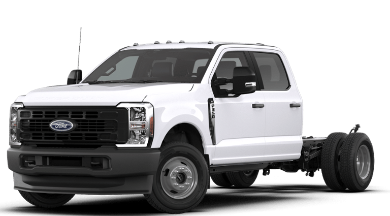 2026 Ford F-350SD XL DRW in Oxford White — front three-quarter view