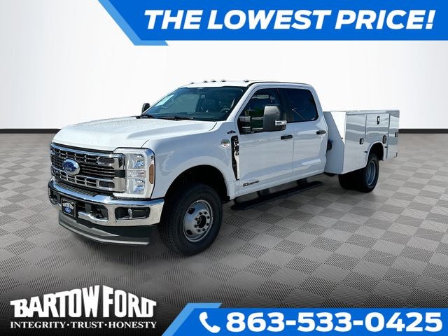 2026 Ford F-350SD XL DRW in Oxford White — front three-quarter view