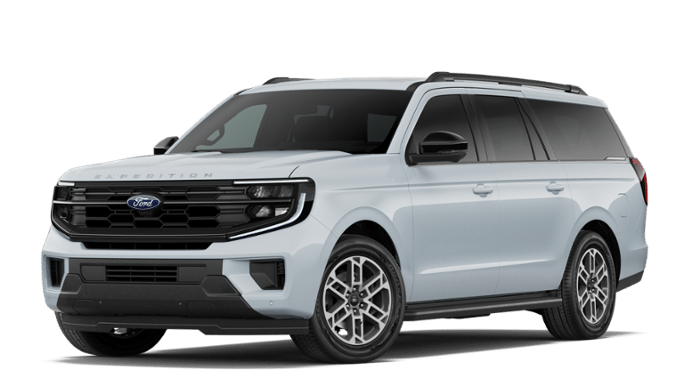 2026 Ford Expedition Max Active in Silver Metallic — front three-quarter view