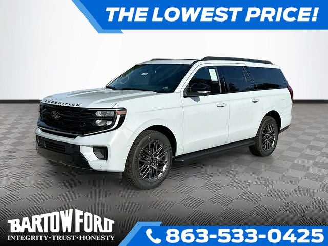 2026 Ford Expedition Max Platinum in Silver Metallic — front three-quarter view