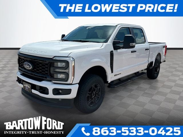 2026 Ford F-250SD XL 4WD CREW CAB in Oxford White — front three-quarter view