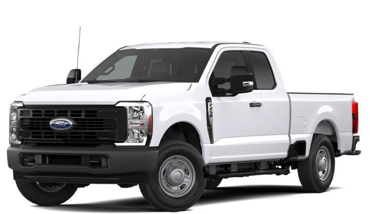 2026 Ford F-250SD XL in Oxford White — front three-quarter view