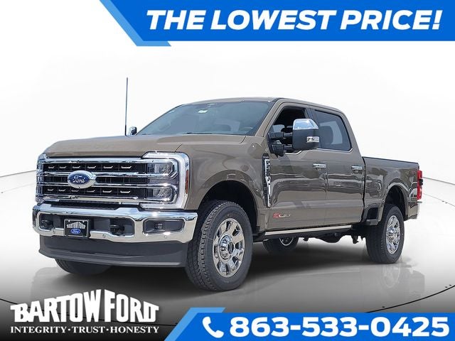2026 Ford F-250SD King Ranch 4WD CREW CAB in Brown — front three-quarter view