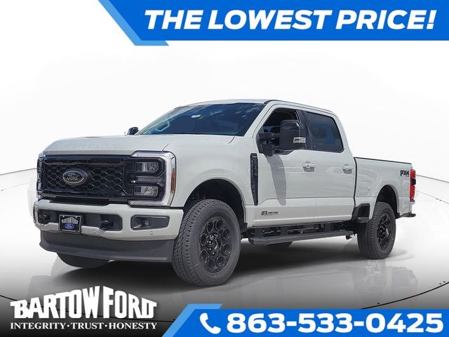 2026 Ford F-250SD Lariat 4WD CREW CAB in Avalanche — front three-quarter view