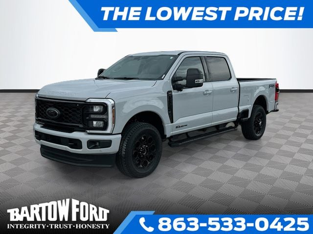 2026 Ford F-250SD Lariat 4WD CREW CAB in Avalanche — front three-quarter view