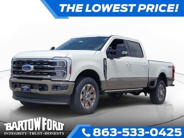 2026 Ford F-350SD King Ranch 4WD CREW CAB in Brown — front three-quarter view