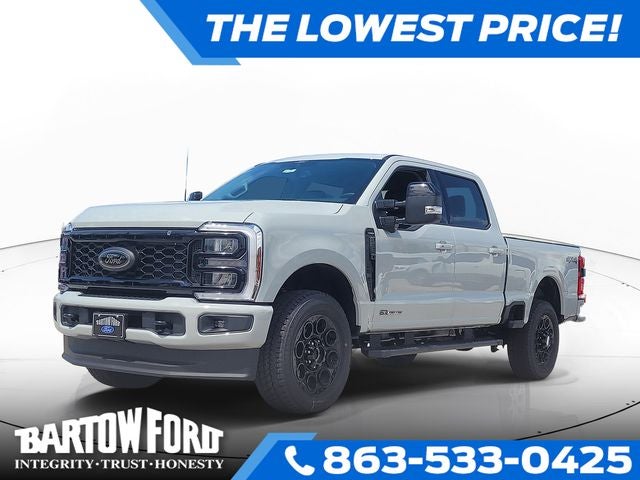 2026 Ford F-350SD Lariat 4WD CREW CAB in Avalanche — front three-quarter view