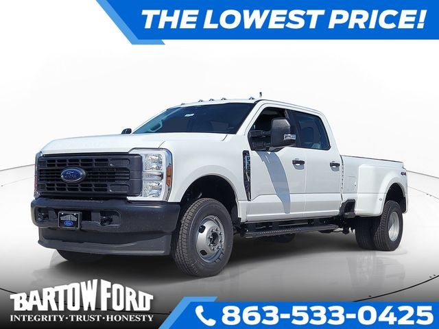 2026 Ford F-350SD XL DRW in Oxford White — front three-quarter view