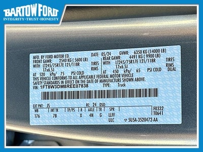 2024 Ford Super Duty F-350 DRW F-350® Platinum