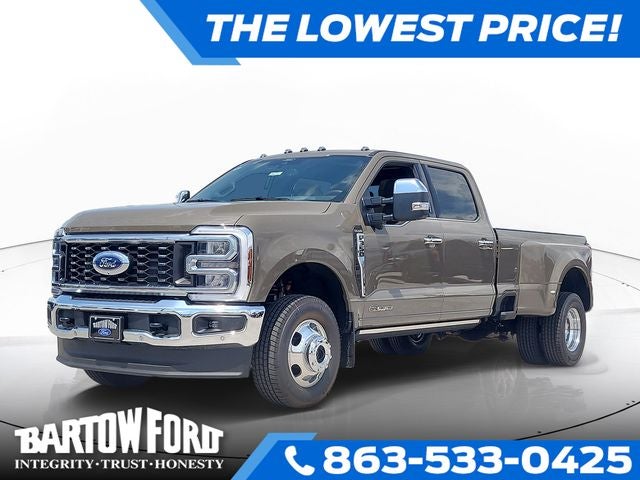 2026 Ford F-350SD 4WD CREW CAB DRW in Brown — front three-quarter view