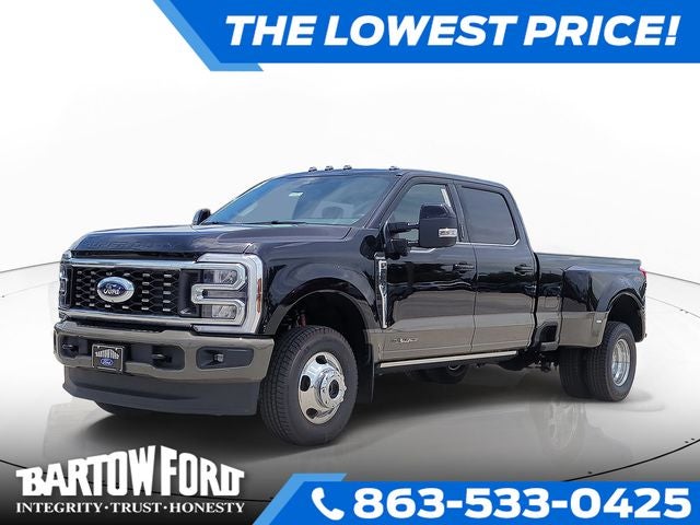 2026 Ford F-350SD King Ranch DRW in Brown — front three-quarter view