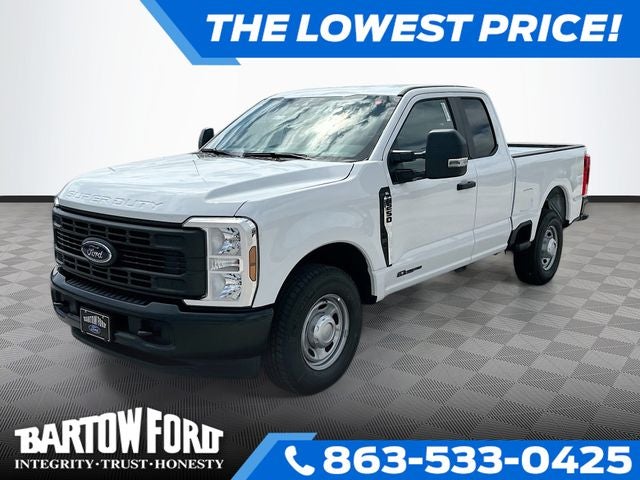 2026 Ford F-250SD XL 2WD SUPER CAB in Oxford White — front three-quarter view