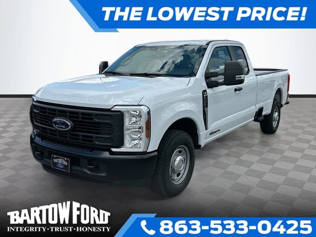 2026 Ford F-250SD XL 2WD SUPER CAB in Oxford White — front three-quarter view