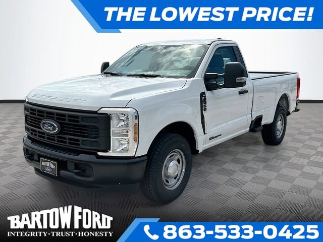 2026 Ford F-250SD XL 2WD REG CAB in Oxford White — front three-quarter view