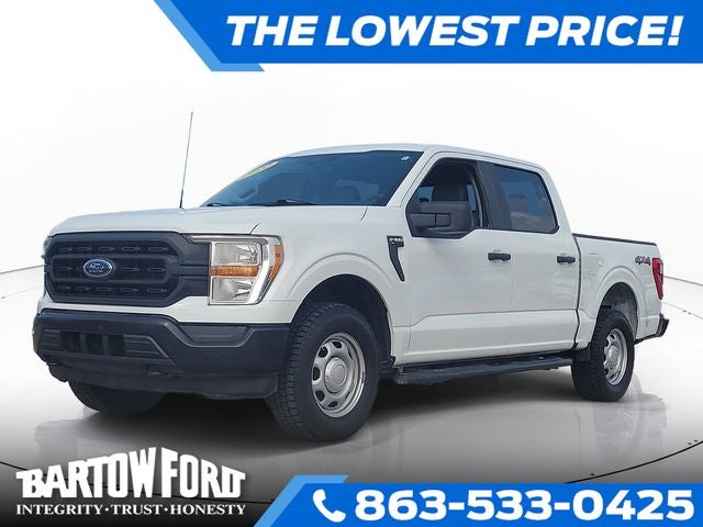2022 Ford F-150 XL 2.7 ECOBOOST in Oxford White — front three-quarter view