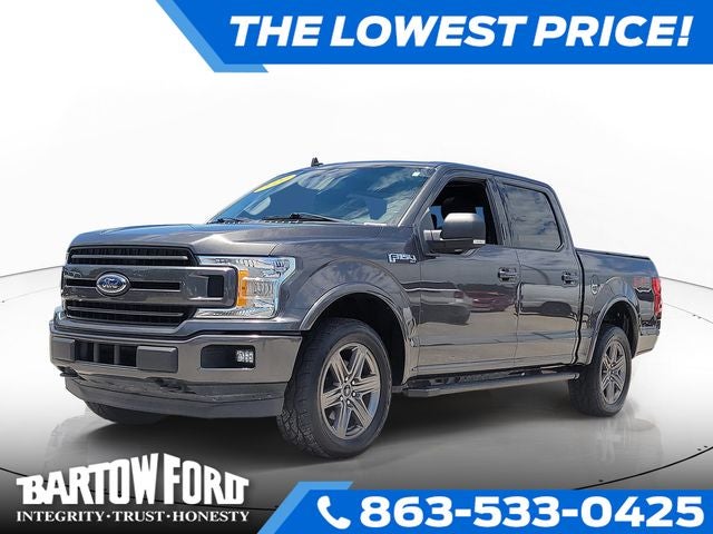 2020 Ford F-150 XLT 2.7 ECOBOOST in Magnetic — front three-quarter view