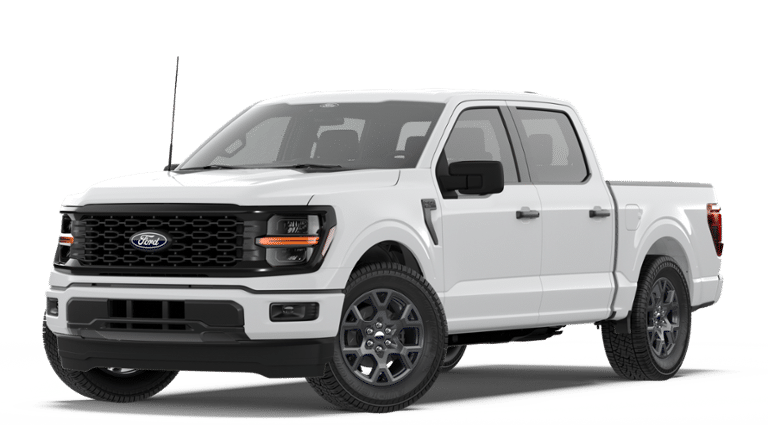 2026 Ford F-150 STX 2WD SUPERCREW in Oxford White — front three-quarter view