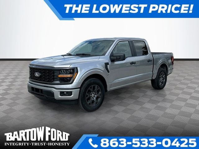 2026 Ford F-150 STX 2WD SUPERCREW in Silver Metallic — front three-quarter view