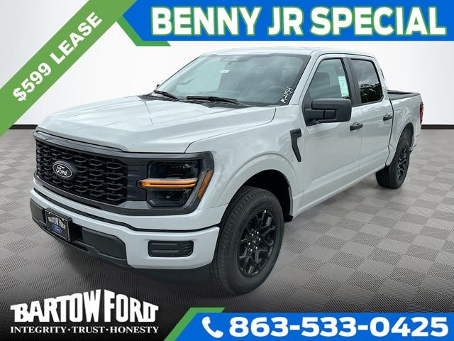2026 Ford F-150 STX 2WD SUPERCREW in Avalanche — front three-quarter view
