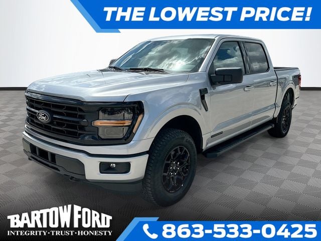 2026 Ford F-150 XLT 2WD SUPERCREW in Silver Metallic — front three-quarter view