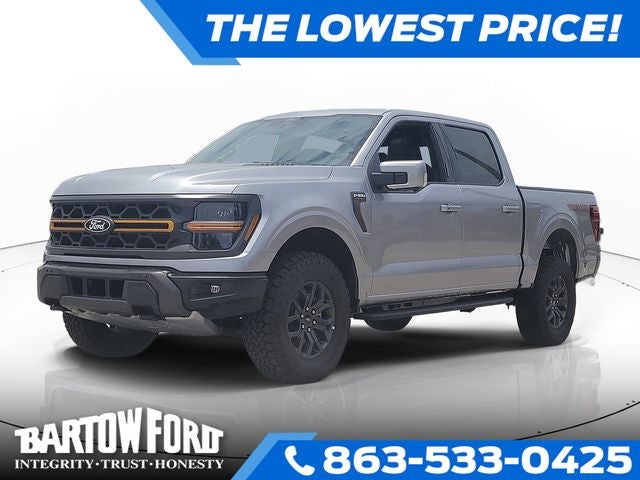 2026 Ford F-150 Tremor 4WD SUPERCREW in Silver Metallic — front three-quarter view