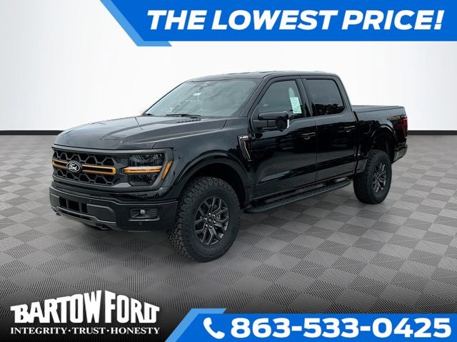 2026 Ford F-150 Tremor 4WD SUPERCREW in Black Metallic — front three-quarter view