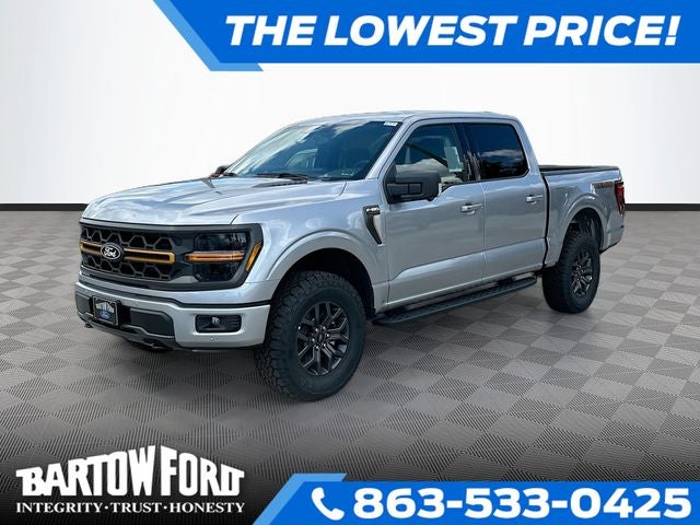 2026 Ford F-150 Tremor 4WD SUPERCREW in Silver Metallic — front three-quarter view