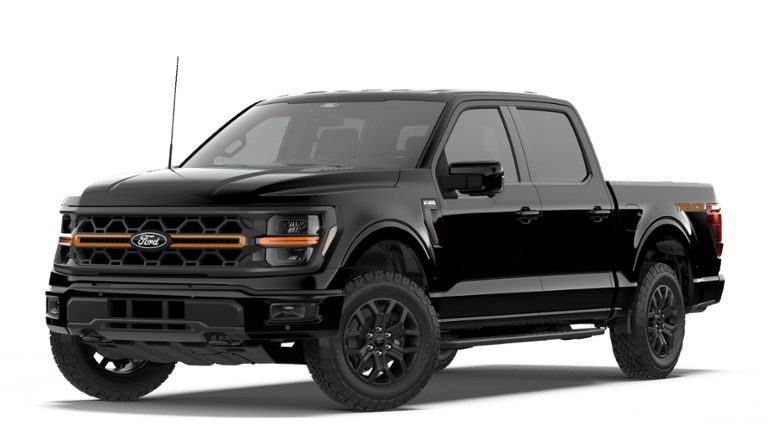 2026 Ford F-150 Tremor 4WD SUPERCREW in Black Metallic — front three-quarter view