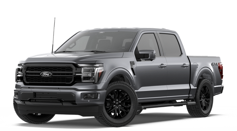 2026 Ford F-150 Lariat 4WD SUPERCREW in Gray Metallic — front three-quarter view
