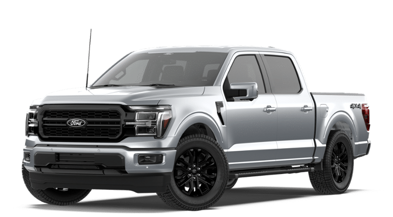 2026 Ford F-150 Lariat 4WD SUPERCREW in Silver Metallic — front three-quarter view