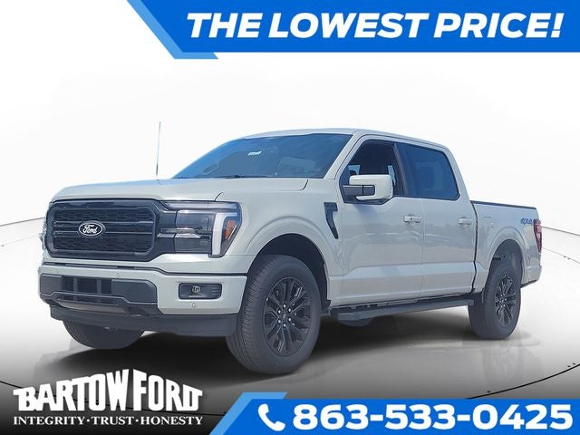 2026 Ford F-150 Lariat 4WD SUPERCREW in Avalanche — front three-quarter view