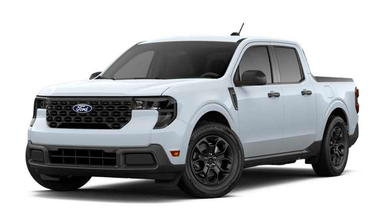 2026 Ford Maverick XLT in White Metallic — front three-quarter view