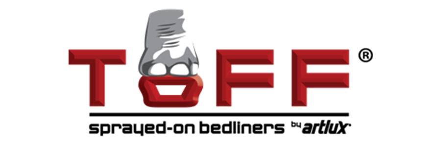 Toff sprayed on bedliners logo